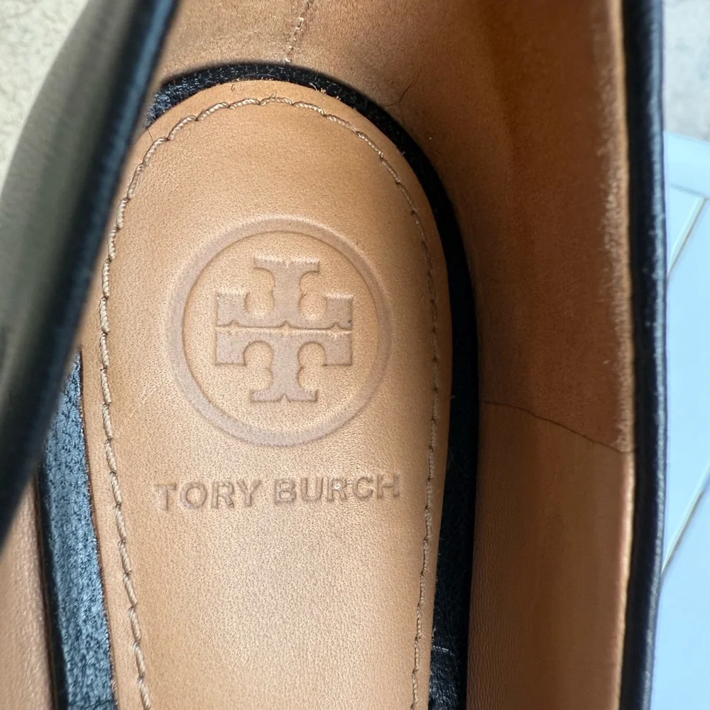 Tory Burch Benton Ballet Flats in Black Nappa Leather - Picture 13 of 16